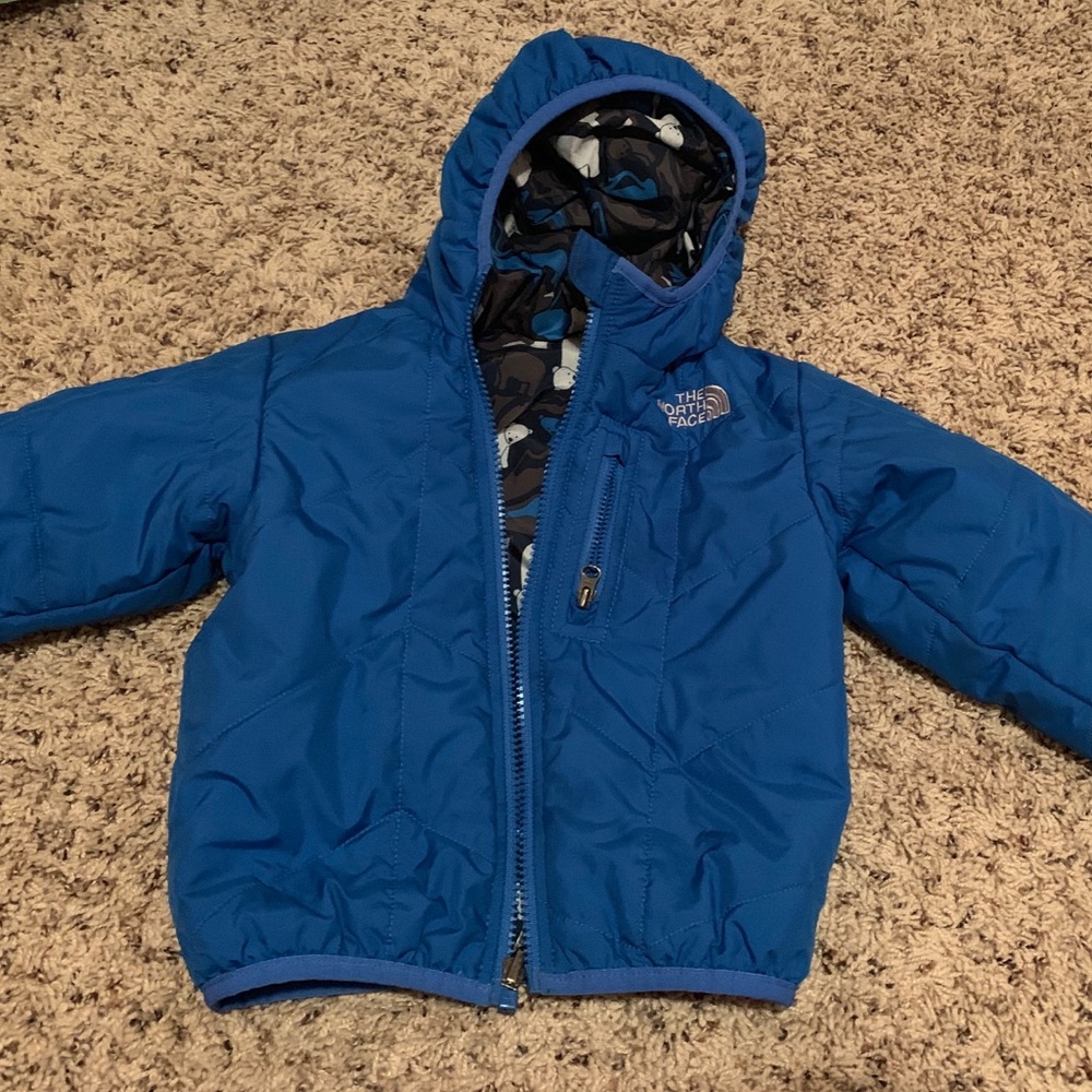 Reversible boys toddler coat